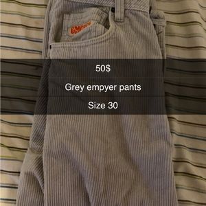 Grey empyers size 30
